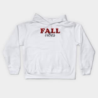 Fall Vibes - Buffalo Print Kids Hoodie